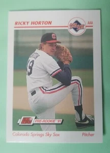 1991 Line Drive AAA #83 Ricky Horton - Colorado Springs Sky Sox  - Picture 1 of 2