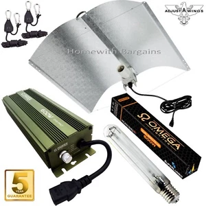 600w Dimmable Digital Ballast Grow Light Kit: Adjust-a-Wing Reflector, HPS Lamp - Picture 1 of 5