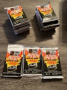 1990-91 NHL Pro Set 3 X Unopened Pack Factory Sealed 45 Cards - Foto 1 di 1