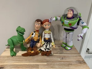 Disney Toy Story Jessie Buzz Woody And Rex Dinosaur 4 Figure Bundle - No Sounds - Picture 1 of 19