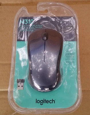 Logitech Wireless Mouse M310 Large Sized Black Later NEW - Image 1 of 2