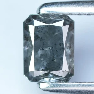 Diamante gris galaxia octagan I-1 sin tratamiento 100 % natural raro de 1,13 quilates - Imagen 1 de 8
