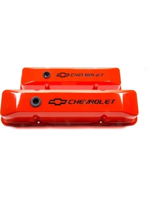 Proform Valve Cover Die-Cast Tall Baffled Breather Hole Recessed Chev (141-118) - Image 1 of 4