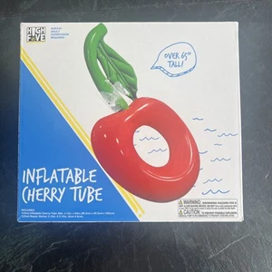 Tubo de cereza tubo inflable piscina flotador 65"" de alto RARO por High Five NUEVO EN CAJA - Imagen 1 de 2