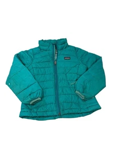 Patagonia Light Down Winter Coat Girls Size XS 5/6 DAMAGED - Picture 1 of 14