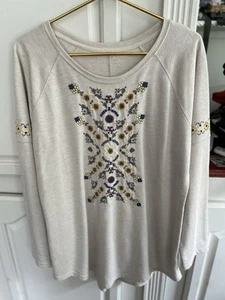 Ruff Hewn Casual Embroidered Top L - Picture 1 of 4