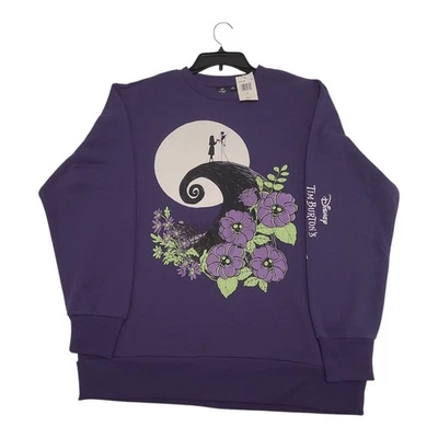 Suéter Tim Burton's The Nightmare Before Christmas tamanho M, roxo - Imagem 1 de 4