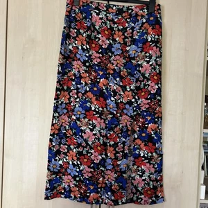 Tu Floral Midi Summer Skirt Size 14 New - Picture 1 of 5