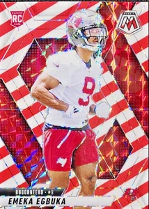 2025 Mosaic "Red & White Stripe Prizm"  Emeka Egbuka  RC #376 - Picture 1 of 1