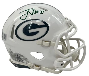 Jordan Love Signed Salute To Service III Mini Helmet STS BAS Beckett Witnessed - Picture 1 of 9