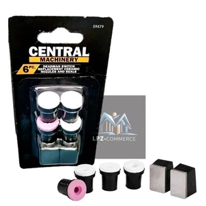 Central Machinery Deadman Switch Replacement Ceramic Nozzles and Seals, 6-Piece - Picture 1 of 2