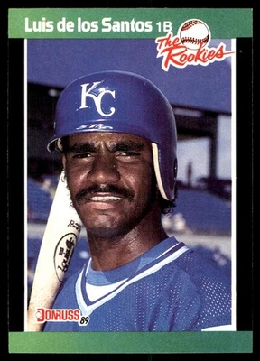 Luis de los Santos 1989 Donruss The Rookies #33 Royals MLB READ FREE SHIPPING - Image 1 of 2