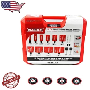Set seghetto professionale bi-metallo con mandrino a scatto - efficienza 16 pezzi - Foto 1 di 2
