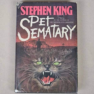 Pet Sematary By Stephen King 1st Edition Later Printing Y46 Gutter Code HC/BJ - Picture 1 of 13