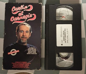 CARLIN AT CARNEGIE VHS 1984 George Carlin COMEDY Uncensored NYC - ⚔️B&B - Picture 1 of 7