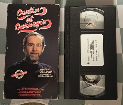 CARLIN AT CARNEGIE VHS 1984 George Carlin COMEDY Uncensored NYC - ⚔️B&B - Image 1 of 4