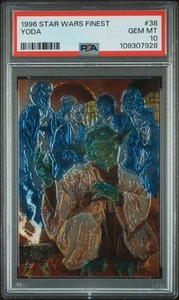 1996 Topps Star Wars Finest #38 YODA PSA 10 Gem Mint - Picture 1 of 3