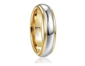 Anillo de boda Nuncad para hombre de 6 mm de oro y plata #11 - Imagen 1 de 1