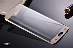 TEMPERED GLASS Samsung Galaxy S6 Edge / Plus S7 Edge S8 Screen Protector CURVED - Picture 1 of 6