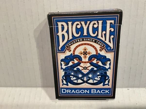 Bicycle Dragon Back Spielkarten blau geöffnet komplett - Bild 1 von 4