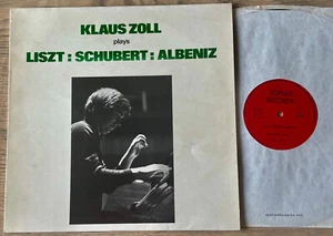 KLAUS ZOLL PLAYS LISZT SCHUBERT ALBENIZ SIGNED PIANO LP SONAR (1978) EX- ENGLAND - Imagen 1 de 3