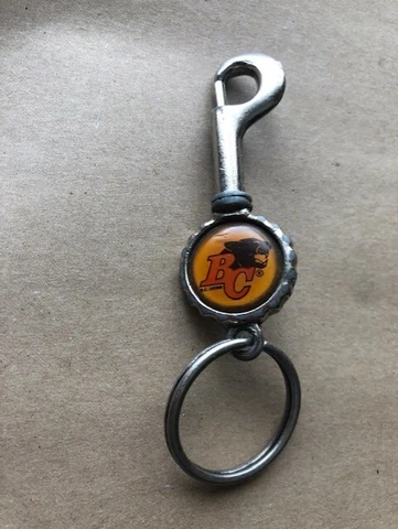 CFL BC Lions - Key Chain & Bottle Opener with clip Cover