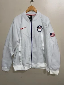 Nike USA 2020 Tokyo Olympics Media Day Full-Zip Jacket CK4567-100 Mens XL NEW - Picture 1 of 12