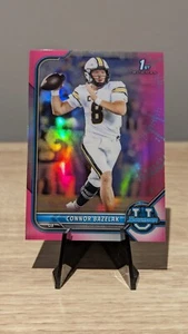 2022 Bowman University Connor Bazelak 1st Pink Refractor #84 Falcons - Picture 1 of 2