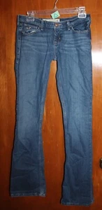 HOLLISTER Juniors' Size 3 Long BOOTCUT JEANS (33" inseam) EUC - Picture 1 of 2