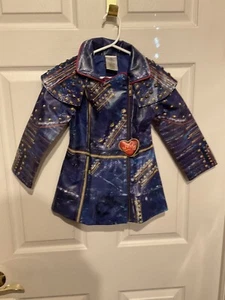 Disney store Descendants 2 Evie Costume Child Size XS 4 Faux Leather Jacket Only - Picture 1 of 24