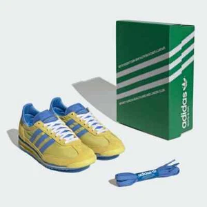 JH6702 Sporty & Rich adidas Originals SL 72 giallo chiaro blu reale (donna) - Foto 1 di 10