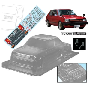 Bodyworx Toyota Starlet KP61 1/10 RC Clear Body 195mm BWX-N137 - Picture 1 of 1