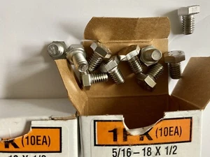 5/16"-18 X 1/2" Stainless Steel  Hex Head Bolts/ Cap Screws 20 PACK - Picture 1 of 3