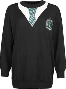 Harry Potter Slytherin Strickpullover schwarz Fan-Merch,Hogwarts, Größe M NEU - Bild 1 von 4