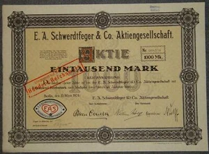 LOT 50 verschiedene deutsche RM-Aktien - Bild 1 von 2