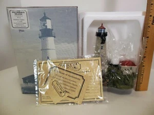 HARBOUR LIGHTS FAULKNER'S ISLAND, CONNECTICUT #216 LE #7942 1998 MIT COA Neu in OVP - Bild 1 von 10