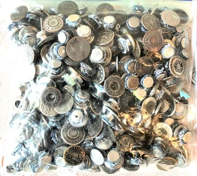 533 Reclaimed Salvage Blue Jean Buttons & Rivets Various Brands, Colors, Sizes - Image 1 of 4