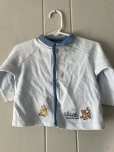 Retro Disney Store Winnie The Pooh Cardigan Size 3-6 Months - Picture 1 of 10