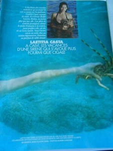 Clipping Articl Presse 1991  Laetitia Casta à Calvi les vacances ( 3 pages ) - Imagen 1 de 2