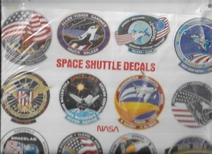NASA SPACE DECALS (17) SHEET - Picture 1 of 2