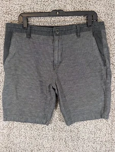 Volcom Surf & Turf Shorts Men's 34 Grey Flat Front Stretch Performance Chino - Picture 1 of 10