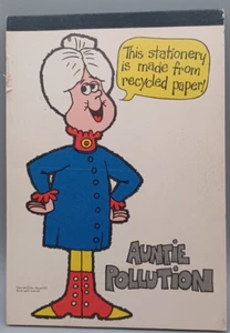 Vintage 1971 Auntie Pollution Tablet Stationery Unused 36 Sheets - Picture 1 of 3