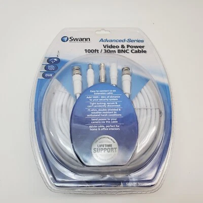 Swann Advanced Series Video & Power 100 ft. /30m BNC Cable SWADS-30MBNC - Image 1 of 4