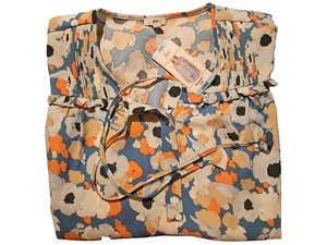 Joie Limited Edition Damen Rundhalsausschnitt elastische Manschette langärmelig Bauernoberteil Lg - Bild 1 von 3