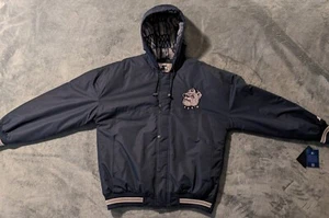 RARE Starter Zip-up Jacket Georgetown Hoyas Large - Picture 1 of 5