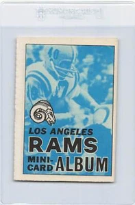 1969 Topps Mini-Album Inserts #8 Los Angeles Rams EX *14 - Picture 1 of 2