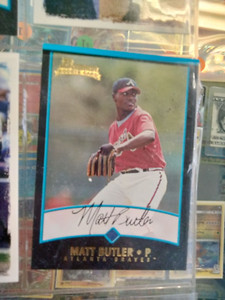 2001 Bowman Gold #352 Matt Butler Atlanta Braves Baseball Card 