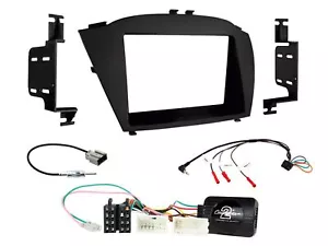 Double Din Stereo Fitting Kit + Steering Controls to fit Hyundai ix35 2014-15 - Picture 1 of 8