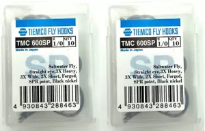 20 Hamecons Tiemco TMC 600 SP N°1/0 peche à la mouche fly flies hooks brochet - Photo 1/2
