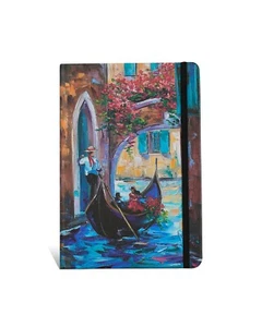 Pinaken Venice Gondola A4 Notebook with Printed Vegan Leather - Picture 1 of 6